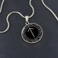 Runes of Justice Necklace in Silver or Gold - Tiwaz