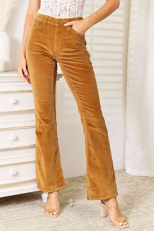 Felicity Mid Rise Corduroy Pants in Camel